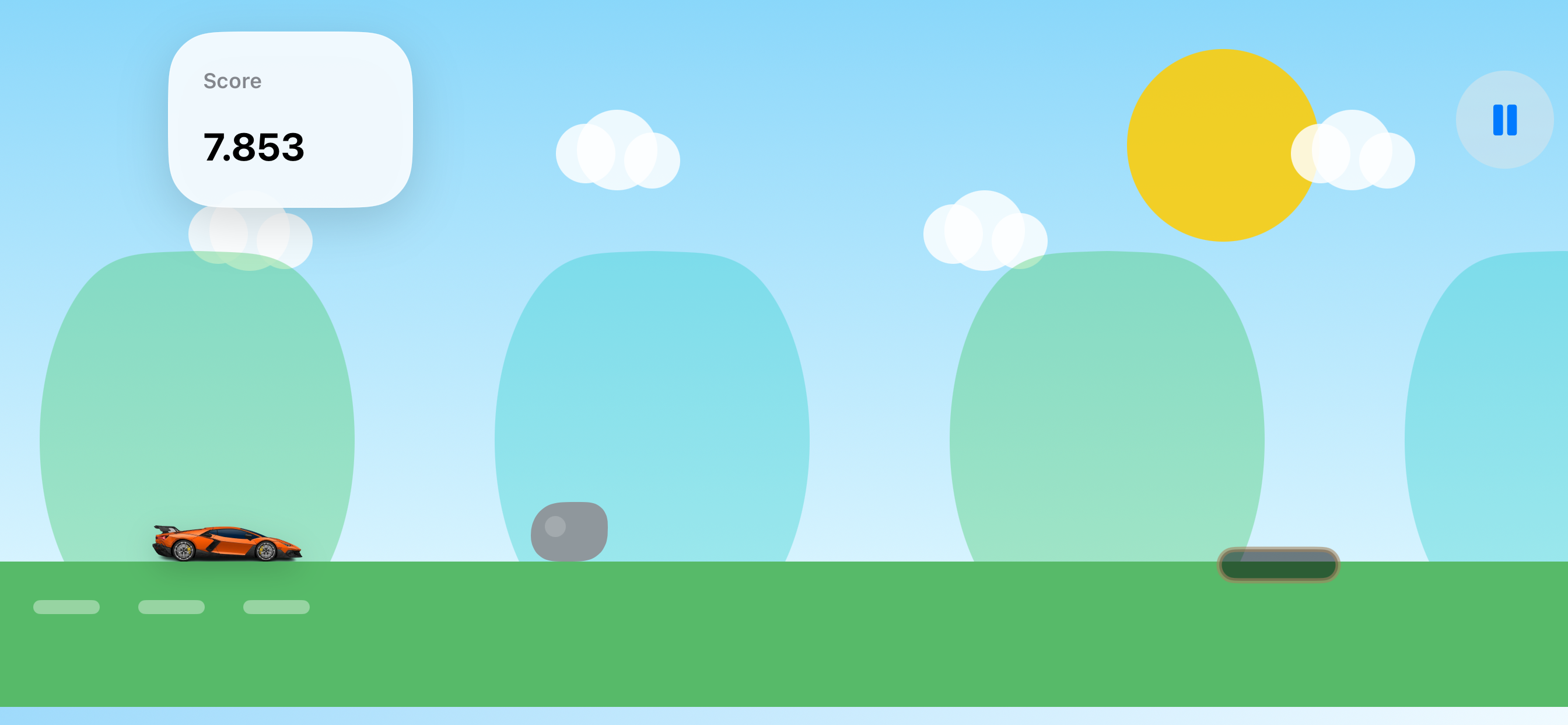 Tiny Car Jump gameplay screen